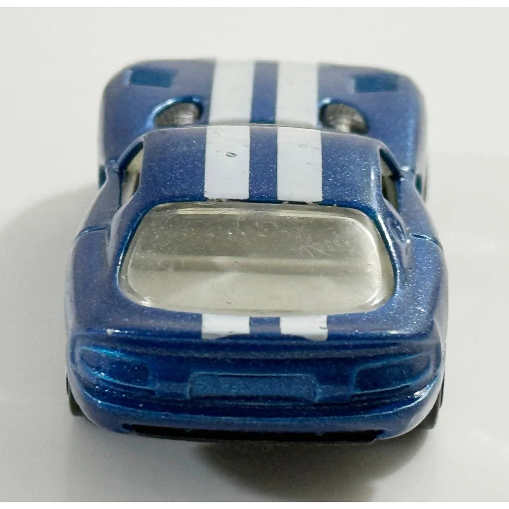 Matchbox Dodge Viper GTS Kids 1:64 Blue White Racing Stripes Diecast Car 1996